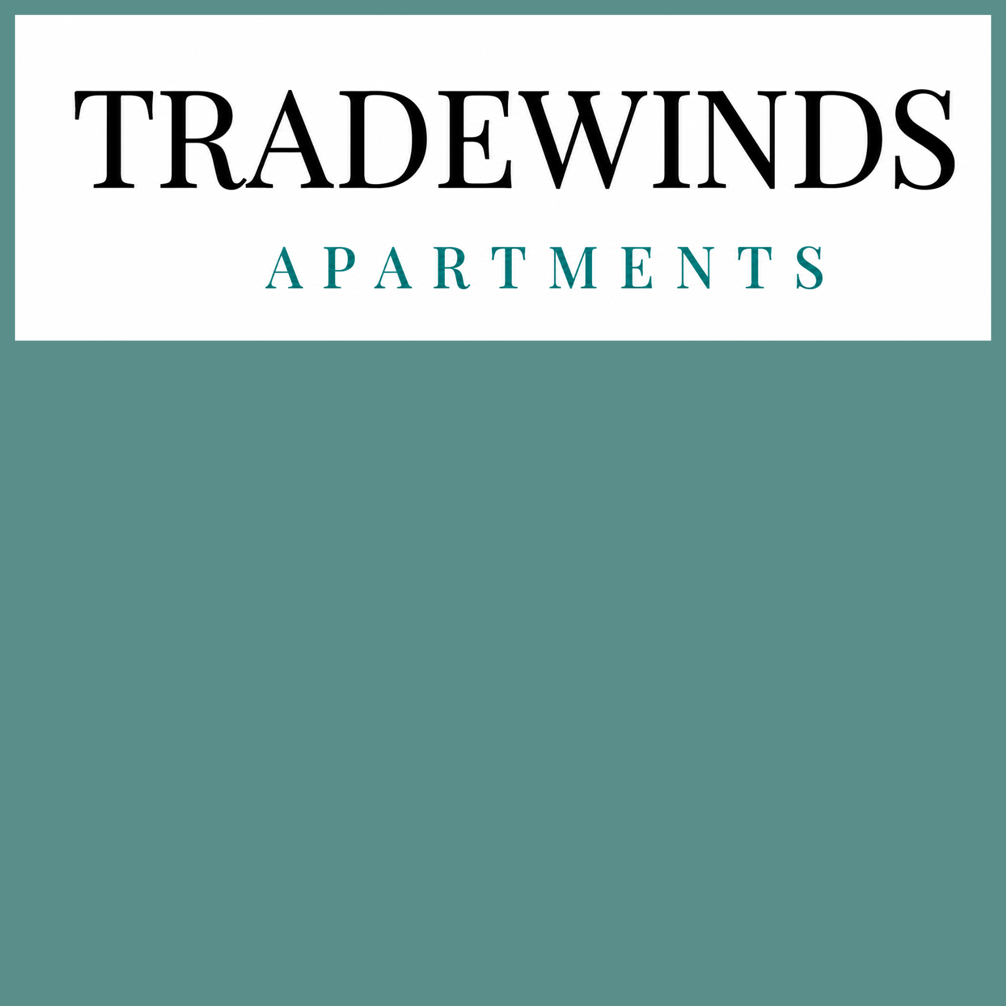 A logo for Tradewinds Apartments is displayed.